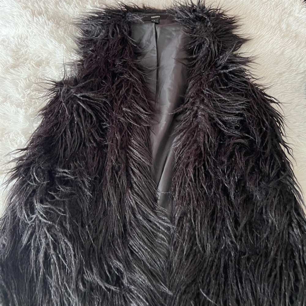 Furry black jacket